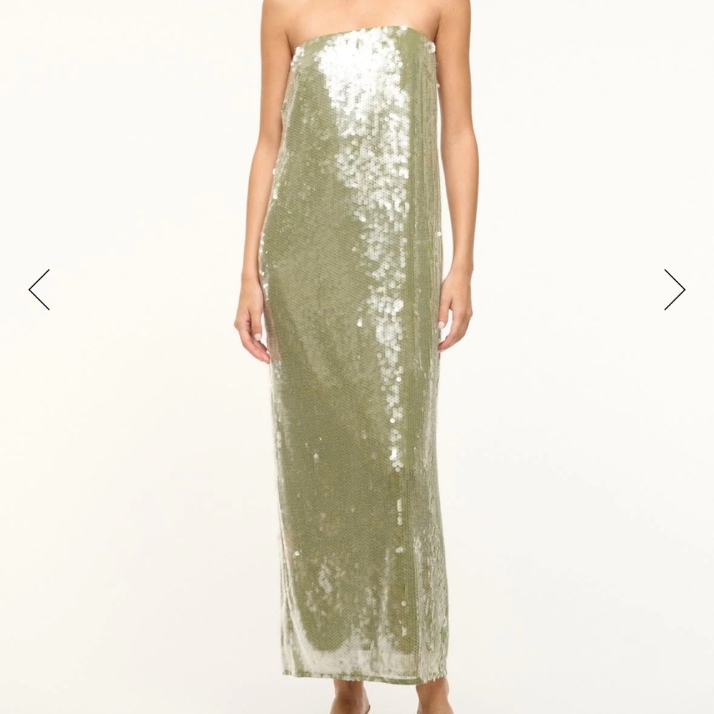STAUD Casey Dress in Garden Moss - size 2